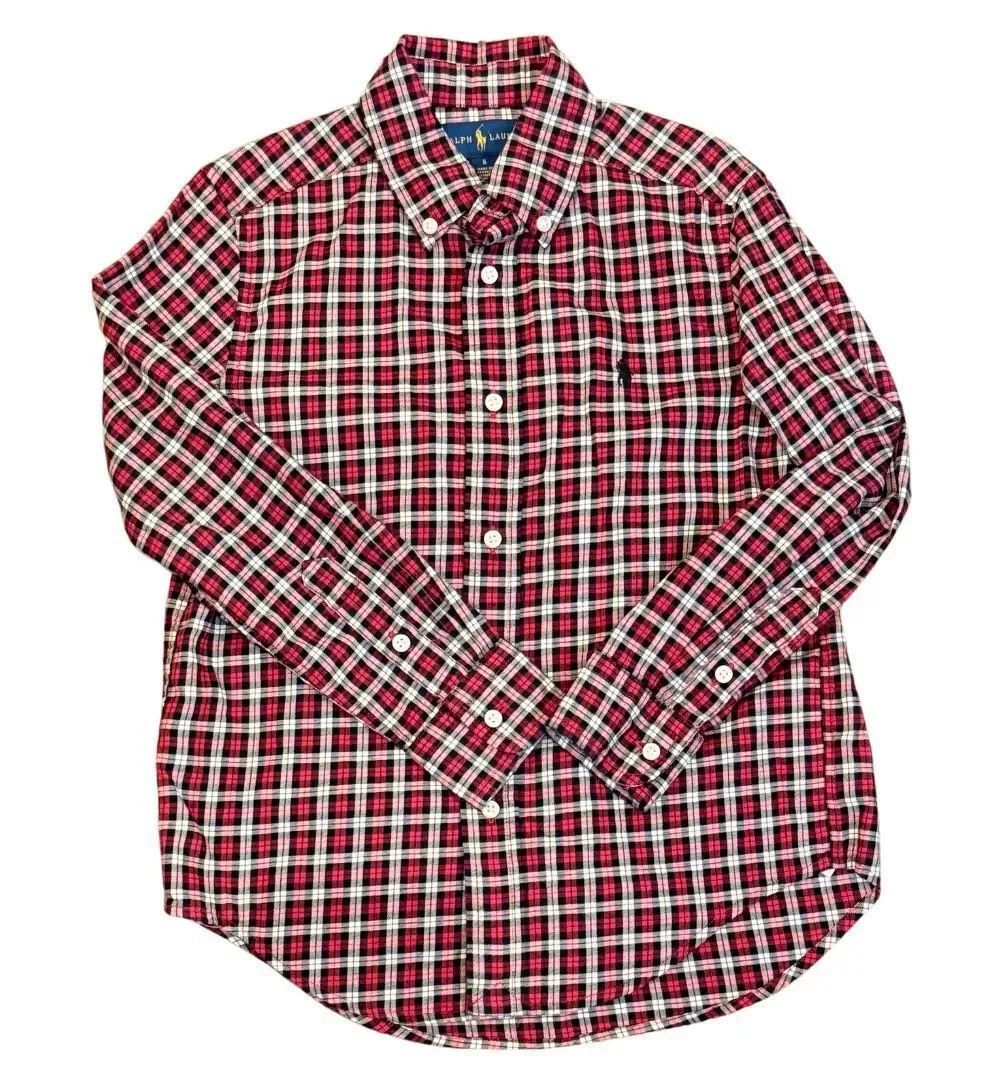 Ralph Lauren Plaid Button Down Shirt Sz. 6 Preppy Iconic Pony